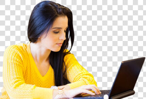 Online Earn Girl Png  Transparent Png