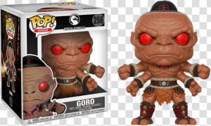 Goro 6” Super Sized Pop Vinyl Figure   Funko Pop Mortal Kombat Goro  HD Png Download