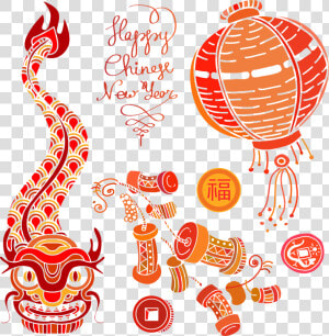 Chinese New Year Firecracker Chinese Zodiac   Chinese Fire Cracker Graphics  HD Png Download