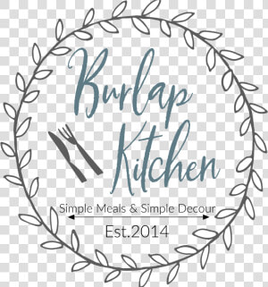 Logo For Burlap Kitchen   Affirmations For Caregivers  HD Png Download