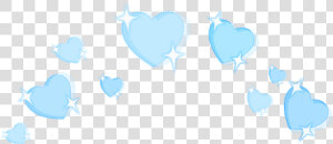  glitter  heartcrown  hearts  lightblue  blue  kawaii   Soft Edit Png Blue  Transparent Png