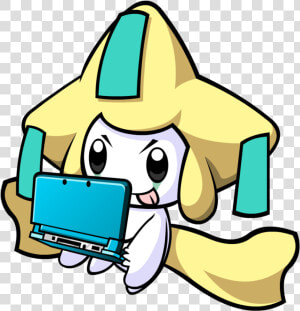 Jirachi Drawing Png Black And White   Jirachi On A 3ds  Transparent Png