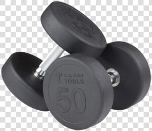 Rubber Round Dumbbells 80 100lbs  sdp900    Dumbbell  HD Png Download