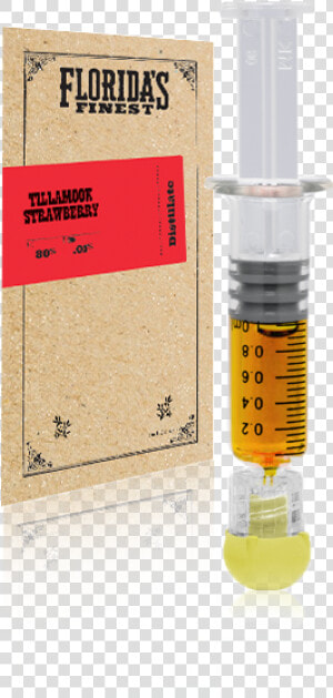 Tillamook Strawberry Distillate   Thc Distillate Syringe  HD Png Download