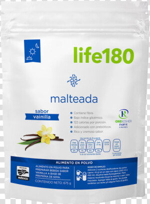 Malteada Vainilla Life180   Milkshake  HD Png Download