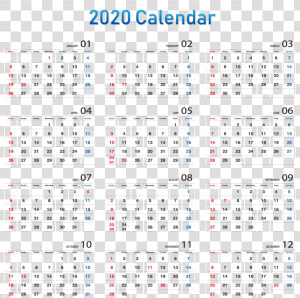 Printable Yearly Desk Calendar   One Page 2020 Calendar Printable  HD Png Download