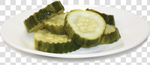 Pickle Cutz On Plate   Pickles On A Plate  HD Png Download