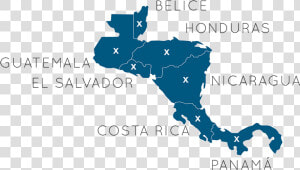 Rebexa Group Central America   Central America Map Png  Transparent Png