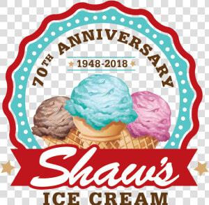 New 70th Anniversary Flavors   Logo Ice Cream Png  Transparent Png