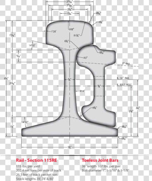 Railroad Track Dimensions  HD Png Download