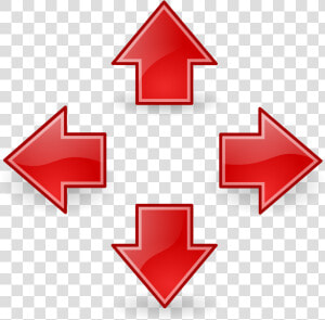 Arrows  Red  Set  Up  Down  Left  Right  Glossy   Arrow Down Red Png  Transparent Png