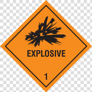 Hazardous Goods Labels  amp  Placards   Dangerous Goods Class 9 Explosive  HD Png Download