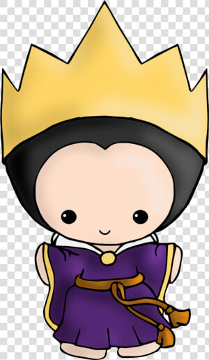 Evil Queen Villain Clip Art   Chibi Snow White Queen  HD Png Download