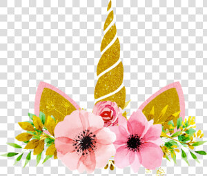 Unicorncrown Unicorn Unicornio Coronaflores Flowers   Unicorn Horn Flowers With Transparent Background  HD Png Download