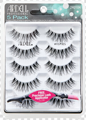 Ardell Lashes Wispies Black 5 Pack  HD Png Download