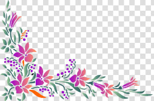 Flower Borders And Frames Clipart   Flower Border Design  HD Png Download