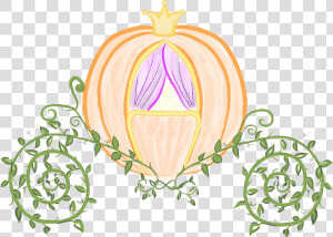 Cinderella Pumpkin Coach Clipart Graphic Library Download   Cinderella Pumpkin Carriage Drawing  HD Png Download