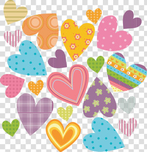 Corazones De Colores Png  Transparent Png