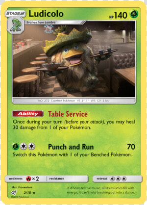 Ludicolo   2 18   Holo Rare   Pokemon Detective Pikachu Cards List  HD Png Download