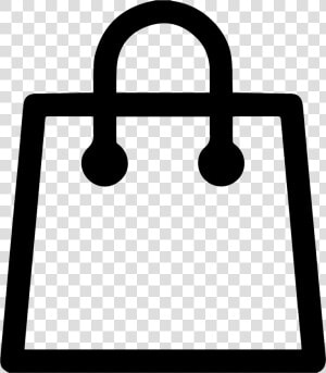 Shopping Paper Bag Outline   Shopping Cart Bag Icon  HD Png Download