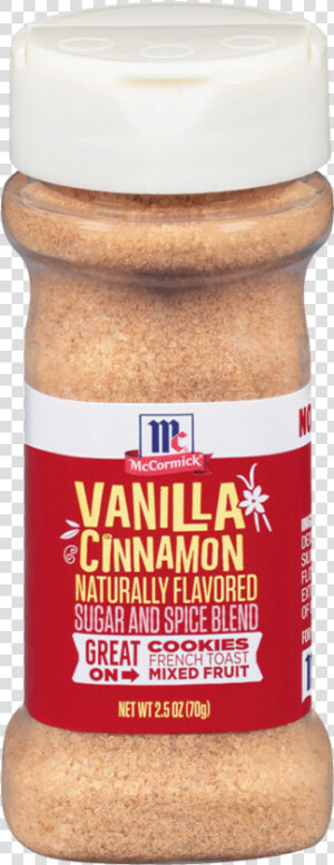 Mccormick® Vanilla Cinnamon Naturally Flavored Sugar   Mccormick Sugar And Spice Blends  HD Png Download