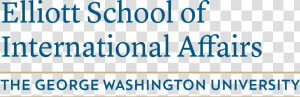 Elliott School George Washington University Logo   Elliott School Of International Affairs Logo  HD Png Download