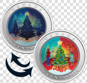 Royal Canadian Mint Christmas Coins  HD Png Download