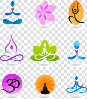 Yoga Zen Logo Free Png Hq   Simbolos De La Yoga  Transparent Png