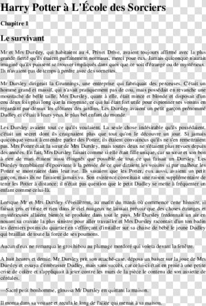 Harry Potter Livre Chapitre 1  HD Png Download