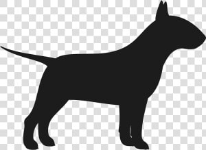 Transparent Bull Terrier Png   English Bull Terrier Silhouette  Png Download