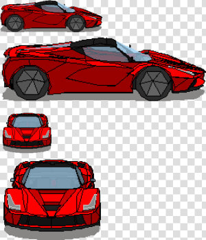 Laferrari Drawing Viper Dodge   Pixel Art Drawing Sport Car  HD Png Download