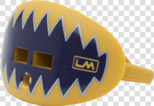 Loudmouthguards Shark Teeth Navy Blue Gold Class   Orange  HD Png Download