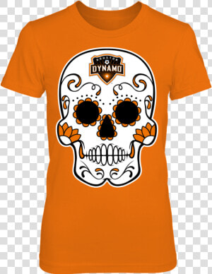 Sugar Skull Houston Dynamo Shirt   Georgia Bulldog Sugar Skull  HD Png Download