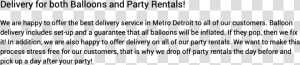 Delivery For Both Balloons And Party Rentals We Are   Florida  HD Png Download