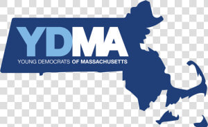 Young Democrats Of Massachusetts   State Massachusetts Outline  HD Png Download