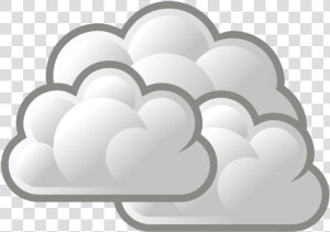 Black And White overcast cloud   Cloudy Clip Art  HD Png Download