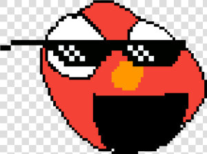 Pixilart Elmo Anonymous Png Mlg Elmo   Meme Glasses Transparent  Png Download