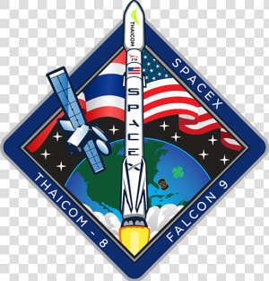 Thaicom 8 Patch Class Img Responsive True Size   Mars Patch Mission Space X  HD Png Download