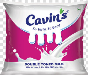 Double Toned Milk   Cavins Milk Packet  HD Png Download