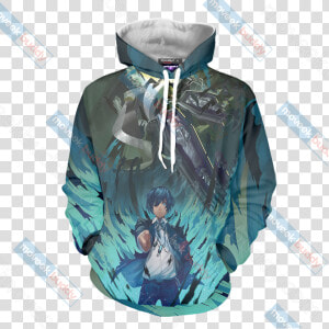 Persona 3 Thanatos And Makoto Yuuki 3d Hoodie   Jojo Bizarre Adventure Hoodie  HD Png Download