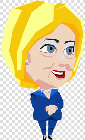 Hillary Clinton Caricature   Cartoon  HD Png Download