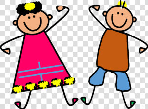 Kids Dancing At Getdrawings   Happy Kids Clipart  HD Png Download