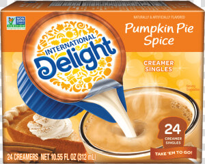 Pumpkin Pie Spice Coffee Creamer Singles   International Delight Creamer Singles  HD Png Download