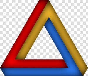 Triangle De Penrose Couleur  HD Png Download