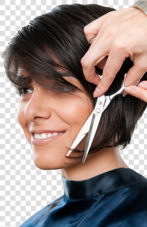 Transparent Hair Stylist Png   Download Hd Pics Of Hair Cutting  Png Download