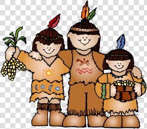 Native American Clipart Melonheadz   Thanksgiving Native American Cartoon  HD Png Download