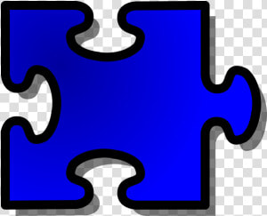 Blue Jigsaw Piece 14   Blue Puzzle Piece Clipart  HD Png Download