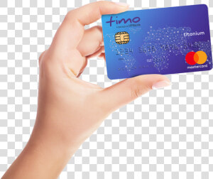 Transparent Credit Card Clipart Black And White   Holding A Credit Card  HD Png Download