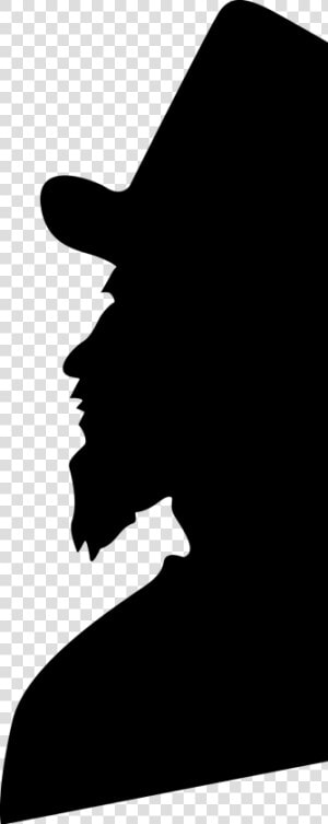 Gentleman Vector Head Outline   Man Silhouette Top Hat  HD Png Download