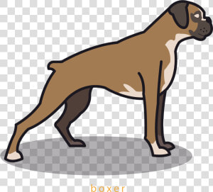 Transparent Boxer Dog Png   Perro Caricatura Png  Png Download